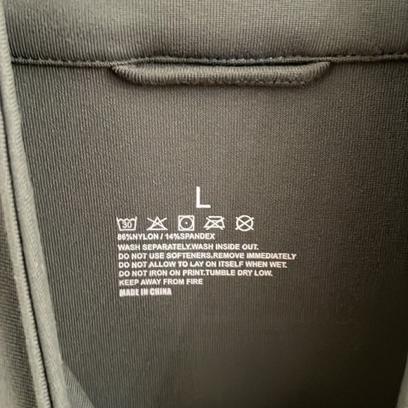 GYM RAINBOW Women's Workout Jacket Size L In Moss Green - Picture 3 of 6